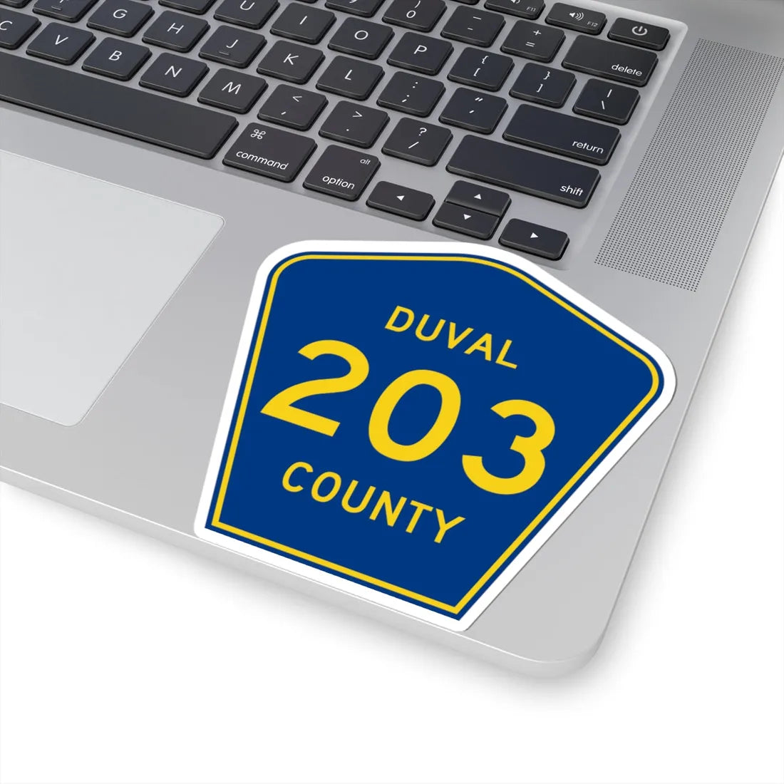Duval County 203 (Florida) (Road Sign) STICKER Vinyl Kiss-Cut Decal - The Sticker Space