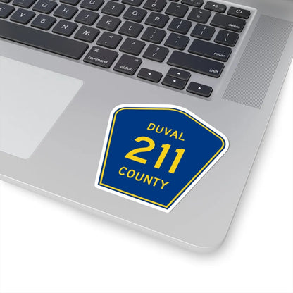 Duval County 211 (Florida) (Road Sign) STICKER Vinyl Kiss-Cut Decal - The Sticker Space