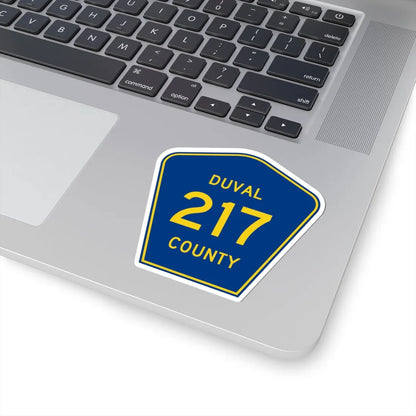 Duval County 217 (Florida) (Road Sign) STICKER Vinyl Kiss-Cut Decal - The Sticker Space