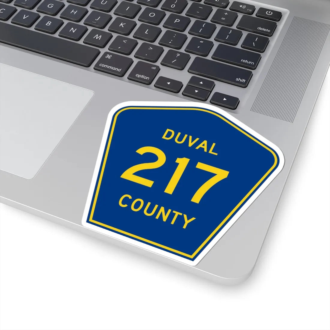 Duval County 217 (Florida) (Road Sign) STICKER Vinyl Kiss-Cut Decal - The Sticker Space