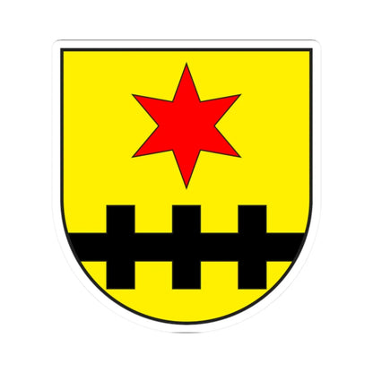 Duvin wappen (Switzerland) (Coat of Arms) STICKER Vinyl Kiss-Cut Decal 2 Inch White - The Sticker Space