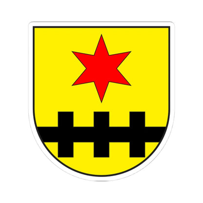 Duvin wappen (Switzerland) (Coat of Arms) STICKER Vinyl Kiss-Cut Decal 4 Inch White - The Sticker Space