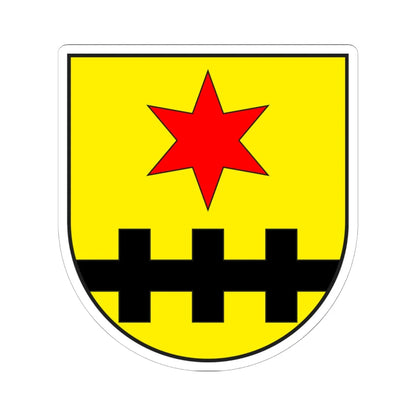 Duvin wappen (Switzerland) (Coat of Arms) STICKER Vinyl Kiss-Cut Decal 6 Inch White - The Sticker Space