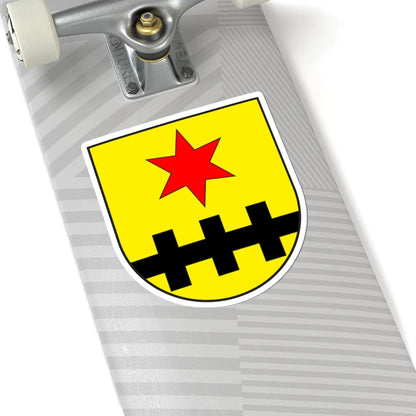 Duvin wappen (Switzerland) (Coat of Arms) STICKER Vinyl Kiss-Cut Decal - The Sticker Space
