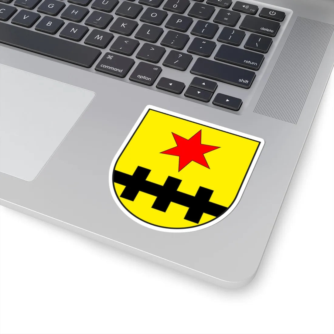Duvin wappen (Switzerland) (Coat of Arms) STICKER Vinyl Kiss-Cut Decal - The Sticker Space