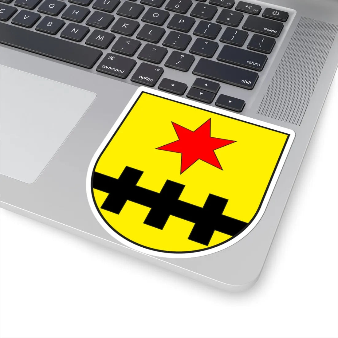 Duvin wappen (Switzerland) (Coat of Arms) STICKER Vinyl Kiss-Cut Decal - The Sticker Space