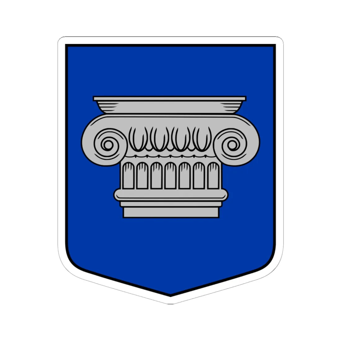 Dāviņu pagasta ģerbonis (Latvia) (Coat of Arms) STICKER Vinyl Kiss-Cut Decal 6 Inch White - The Sticker Space