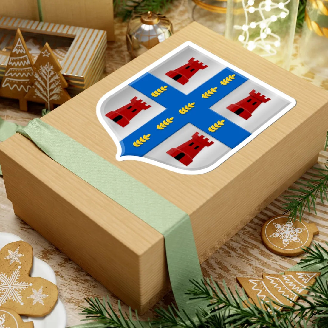 Dwingeloo wapen 1898 (Netherlands) (Coat of Arms) STICKER Vinyl Kiss-Cut Decal - The Sticker Space