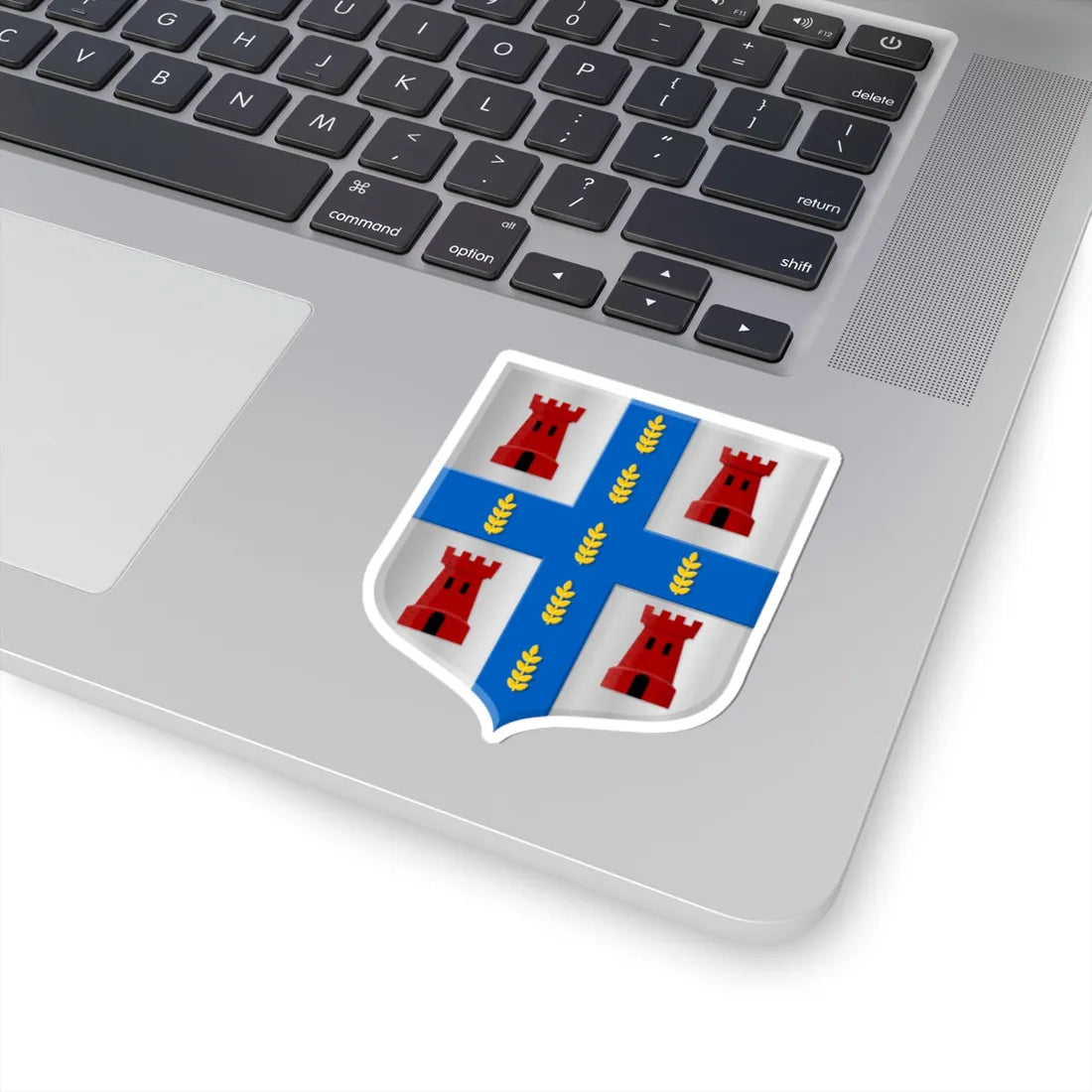 Dwingeloo wapen 1898 (Netherlands) (Coat of Arms) STICKER Vinyl Kiss-Cut Decal - The Sticker Space