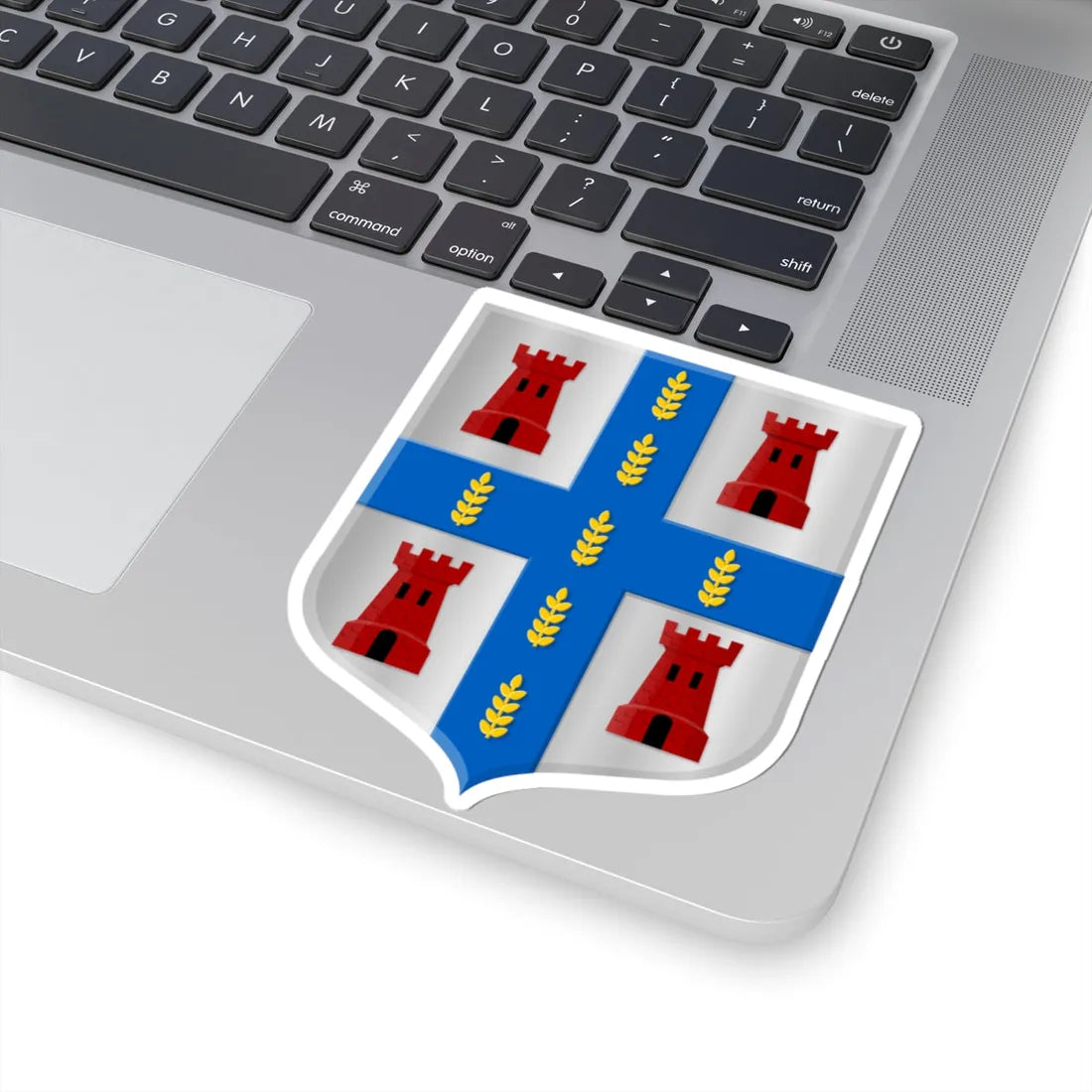 Dwingeloo wapen 1898 (Netherlands) (Coat of Arms) STICKER Vinyl Kiss-Cut Decal - The Sticker Space
