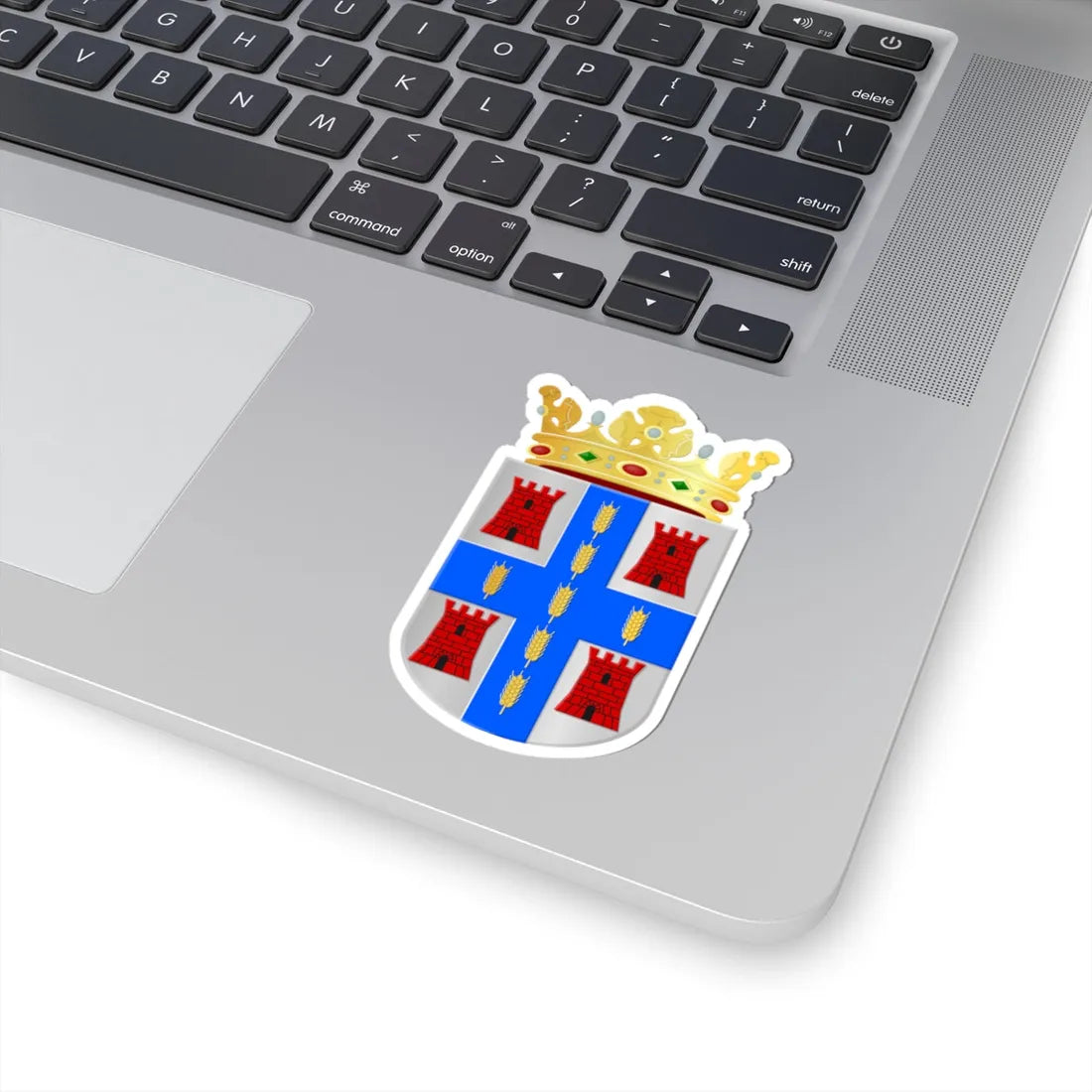 Dwingeloo wapen 1963 (Netherlands) (Coat of Arms) STICKER Vinyl Kiss-Cut Decal - The Sticker Space