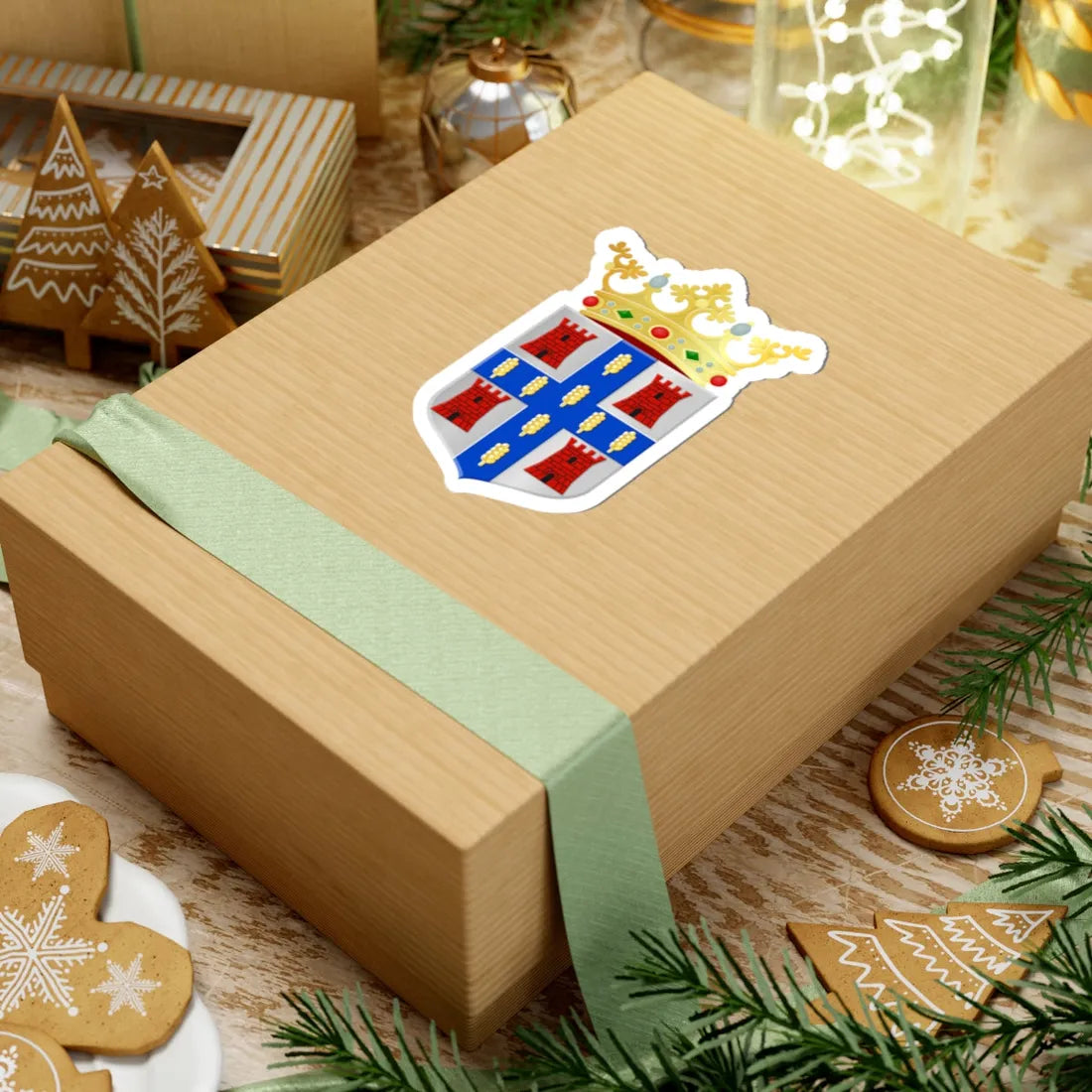 Dwingeloo wapen 1985 (Netherlands) (Coat of Arms) STICKER Vinyl Kiss-Cut Decal - The Sticker Space