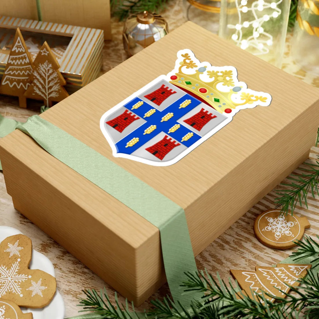 Dwingeloo wapen 1985 (Netherlands) (Coat of Arms) STICKER Vinyl Kiss-Cut Decal - The Sticker Space