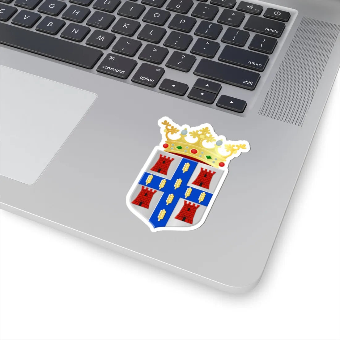 Dwingeloo wapen 1985 (Netherlands) (Coat of Arms) STICKER Vinyl Kiss-Cut Decal - The Sticker Space