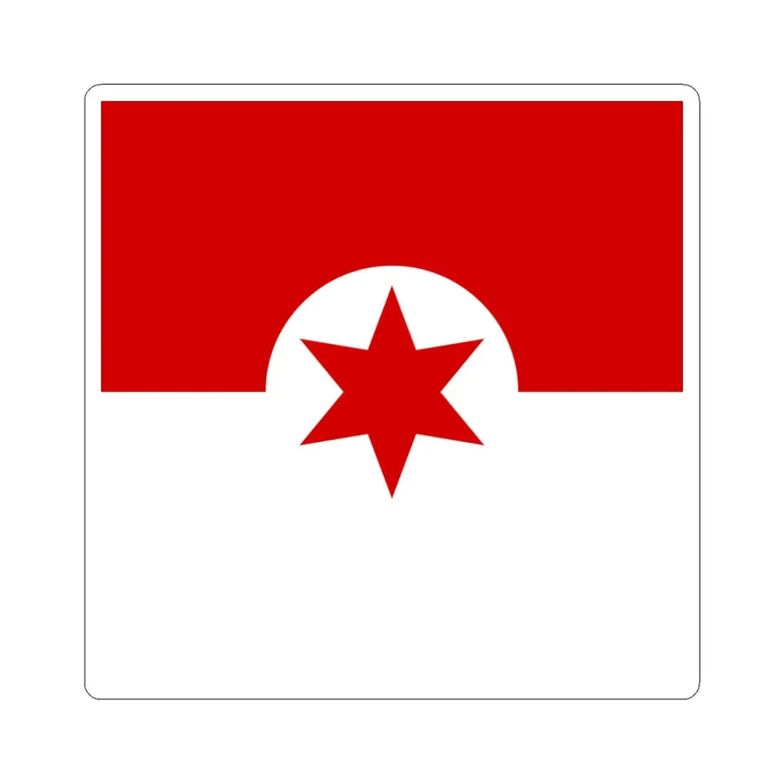 Dykivka flag (Ukraine) STICKER Vinyl Kiss-Cut Decal 3 Inch White - The Sticker Space