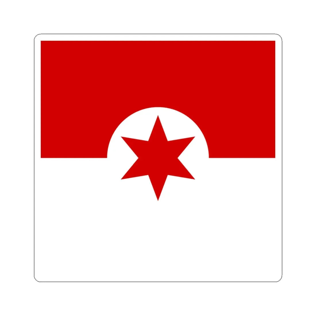 Dykivka flag (Ukraine) STICKER Vinyl Kiss-Cut Decal 4 Inch White - The Sticker Space