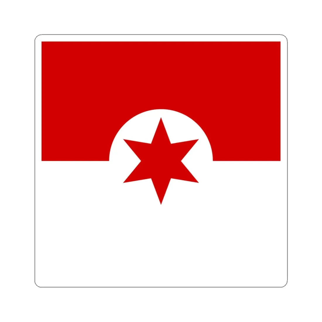 Dykivka flag (Ukraine) STICKER Vinyl Kiss-Cut Decal 6 Inch White - The Sticker Space