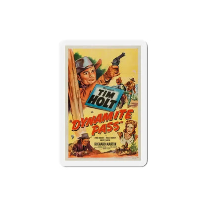 Dynamite Pass 1950 Movie Poster Refrigerator Magnet 4 Inch - The Sticker Space