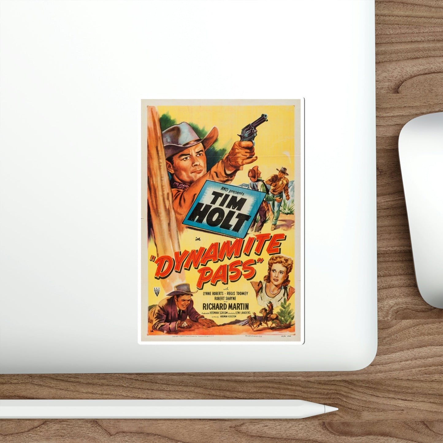 Dynamite Pass 1950 Movie Poster STICKER Vinyl Die-Cut Decal-The Sticker Space