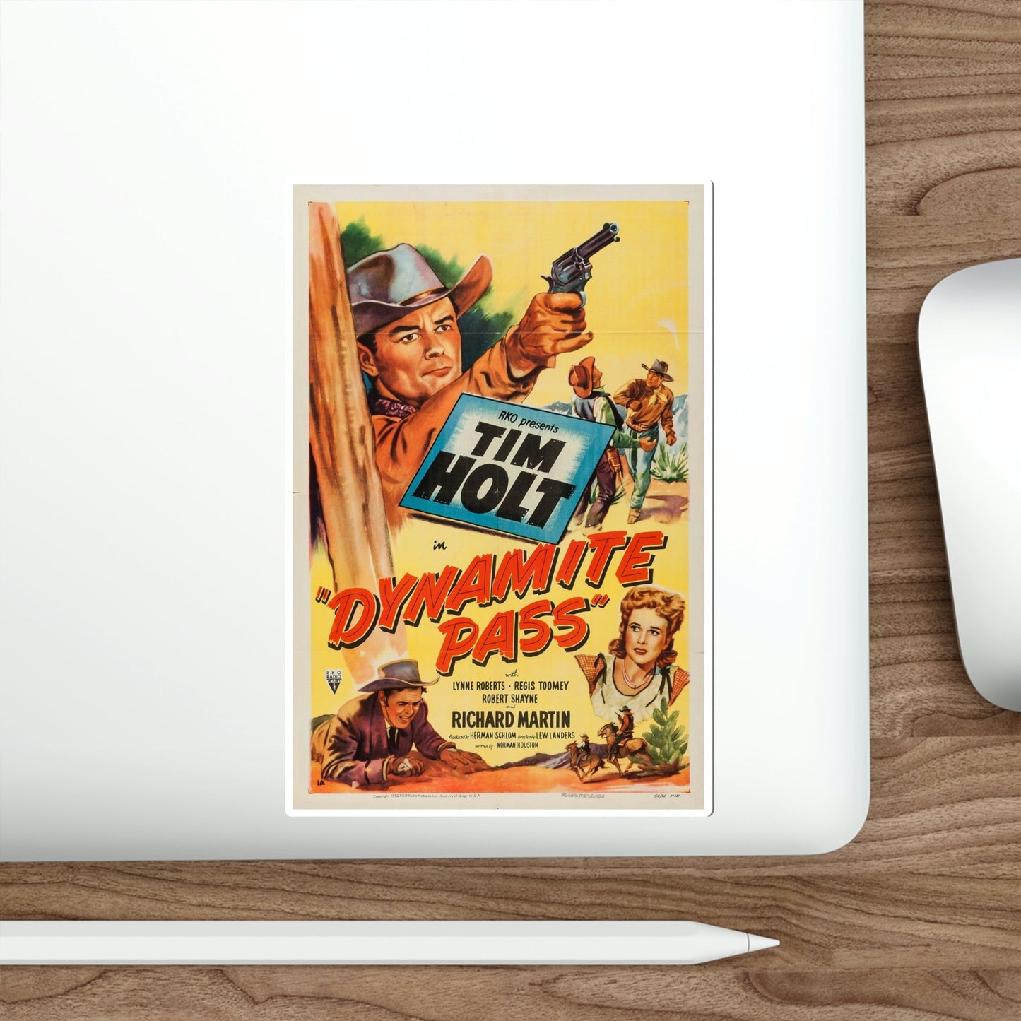 Dynamite Pass 1950 Movie Poster STICKER Vinyl Die-Cut Decal-The Sticker Space