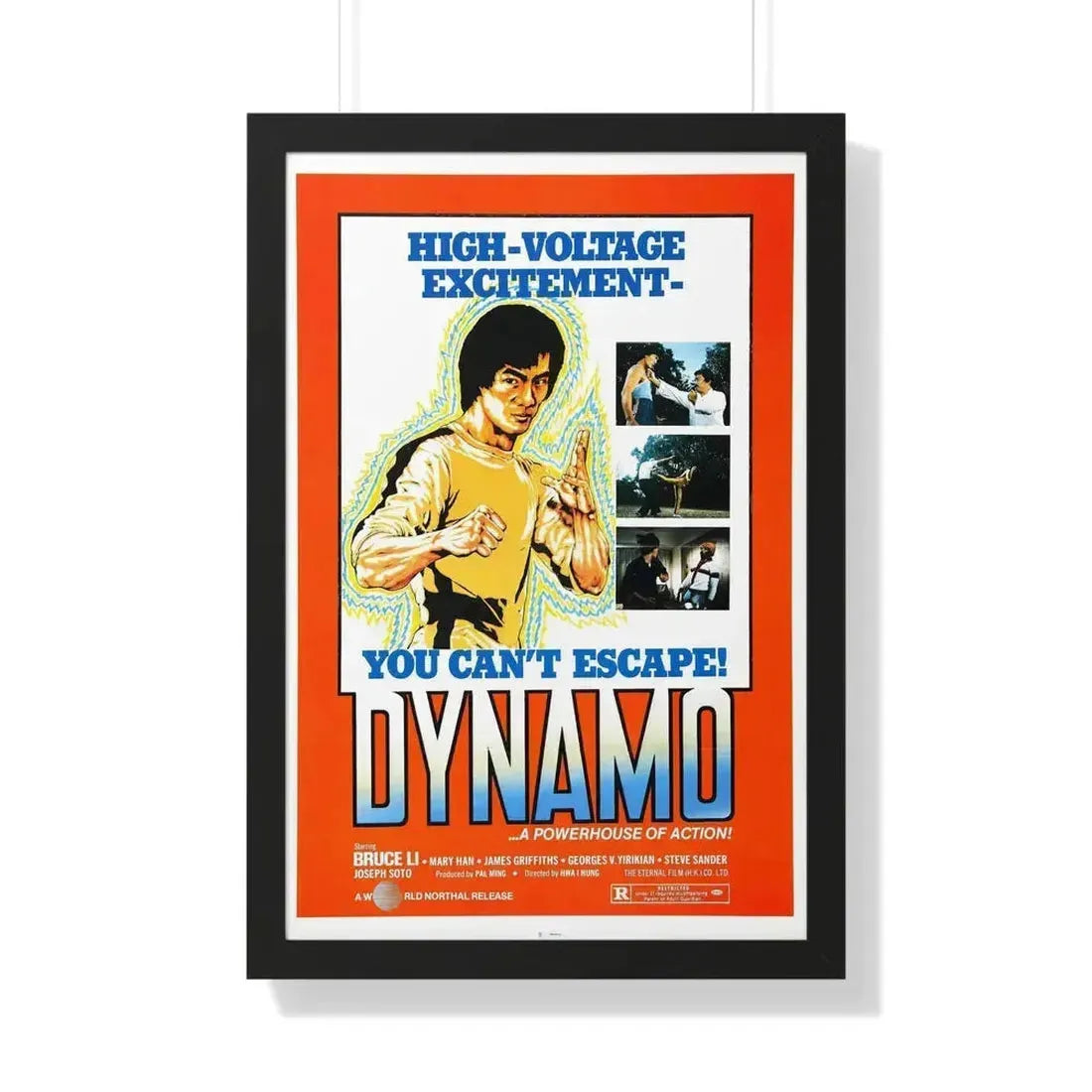 DYNAMO 1978 - Framed Movie Poster 20" x 30" Black - The Sticker Space