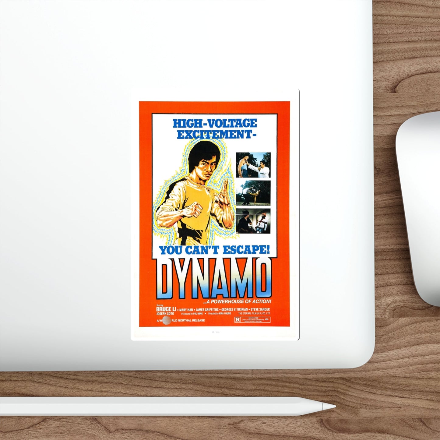 DYNAMO 1978 Movie Poster STICKER Vinyl Die-Cut Decal-The Sticker Space