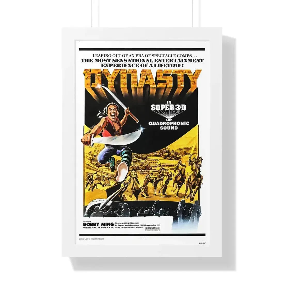 DYNASTY 1977 - Framed Movie Poster 16″ x 24″ White - The Sticker Space