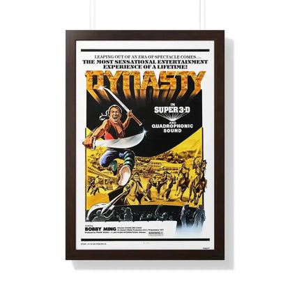 DYNASTY 1977 - Framed Movie Poster 20" x 30" Walnut - The Sticker Space