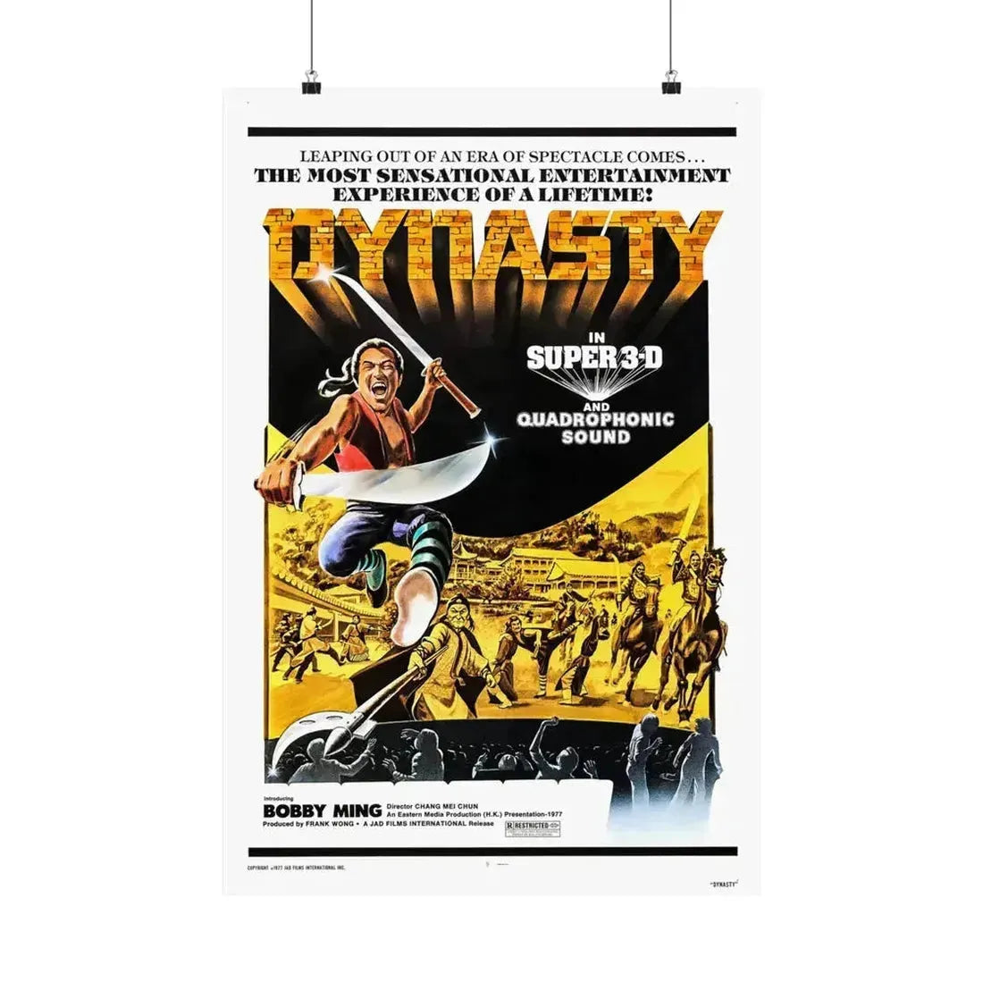 DYNASTY 1977 - Paper Movie Poster 20″ x 30″ Matte - The Sticker Space