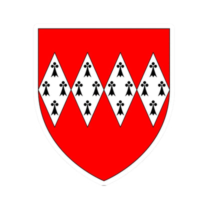 DynhamArms (England) (Coat of Arms) STICKER Vinyl Kiss-Cut Decal 2 Inch White - The Sticker Space