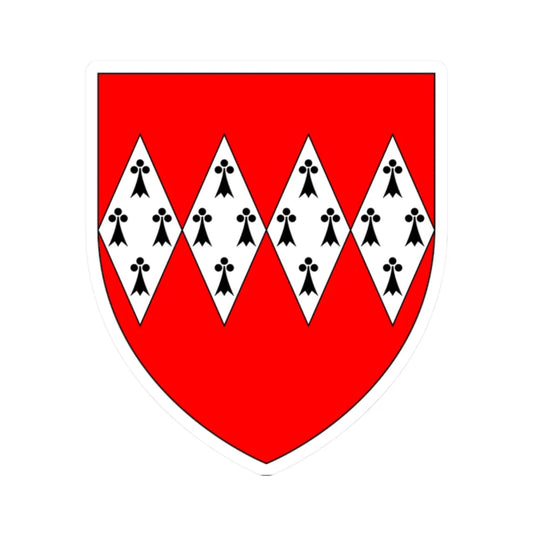 DynhamArms (England) (Coat of Arms) STICKER Vinyl Kiss-Cut Decal 2 Inch White - The Sticker Space