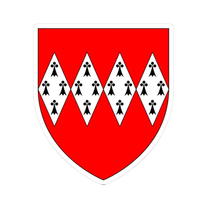 DynhamArms (England) (Coat of Arms) STICKER Vinyl Kiss-Cut Decal 3 Inch White - The Sticker Space