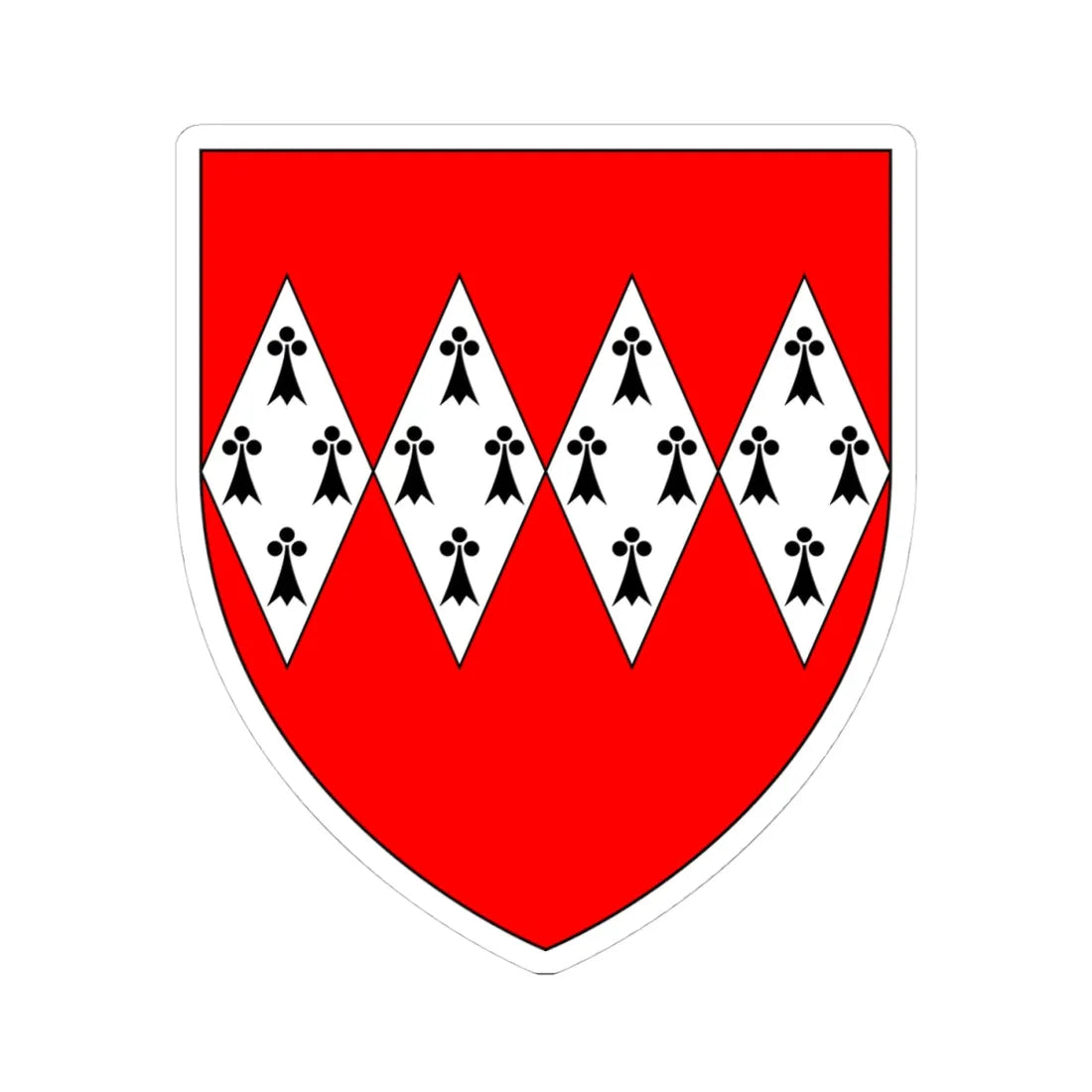 DynhamArms (England) (Coat of Arms) STICKER Vinyl Kiss-Cut Decal - The Sticker Space