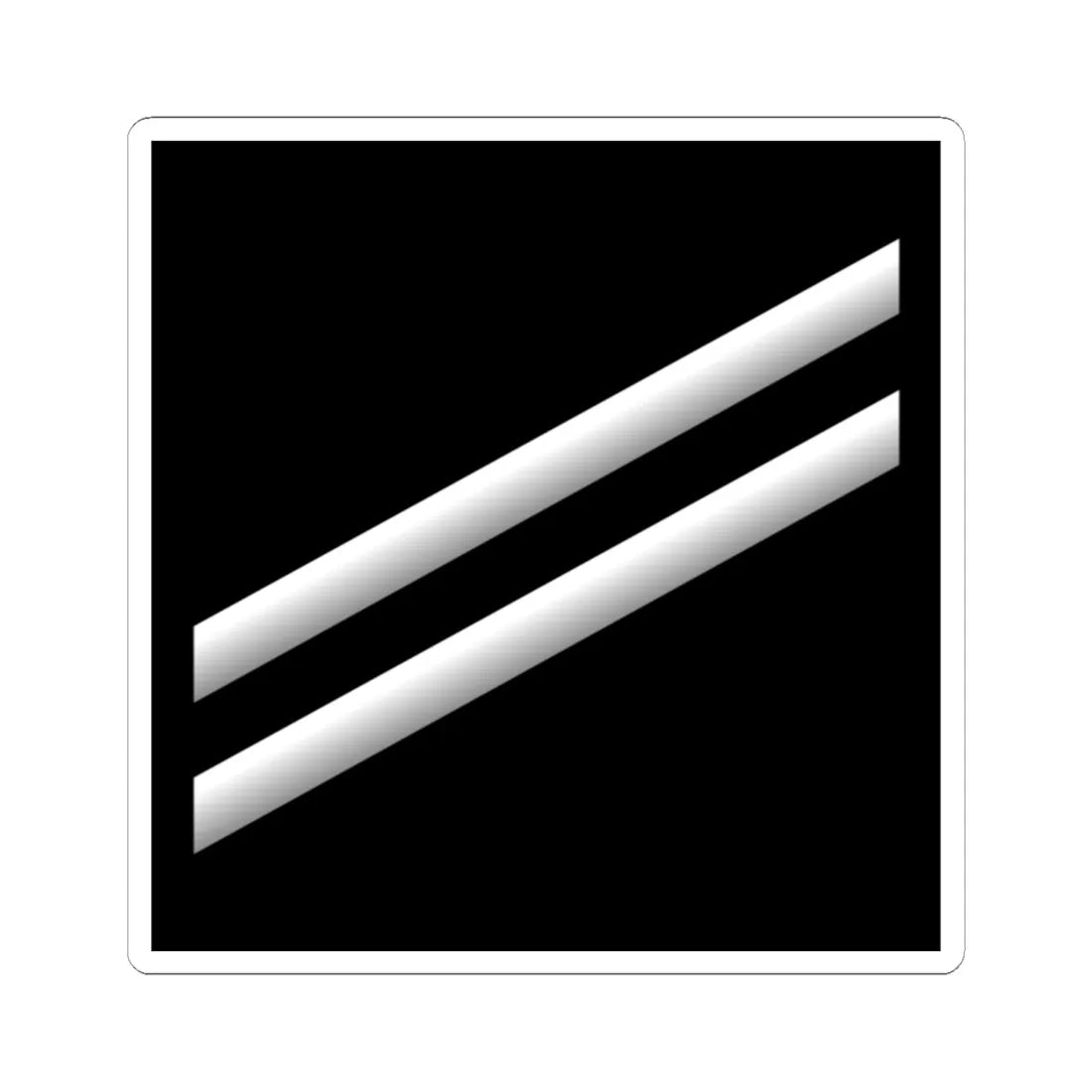E2 SM USN (United States) (Military Rank) STICKER Vinyl Kiss-Cut Decal 6 Inch White - The Sticker Space