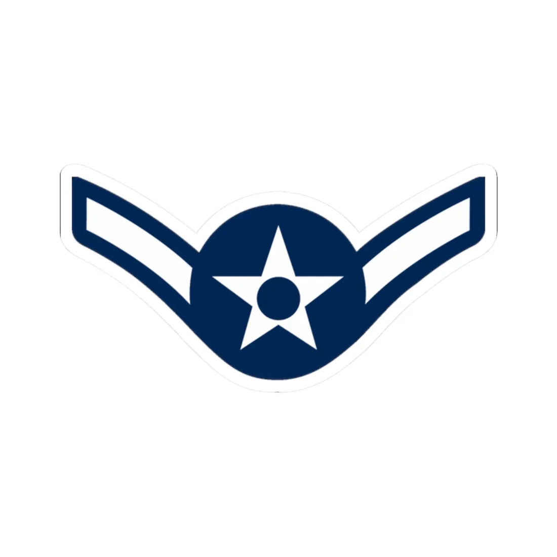 E2 USAF 1948 (United States) (Military Rank) STICKER Vinyl Kiss-Cut Decal 2 Inch White - The Sticker Space