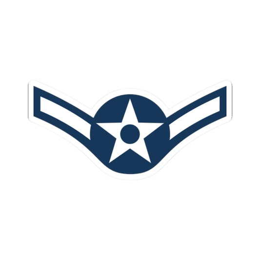 E2 USAF AM (United States) (Military Rank) STICKER Vinyl Kiss-Cut Decal 2 Inch White - The Sticker Space