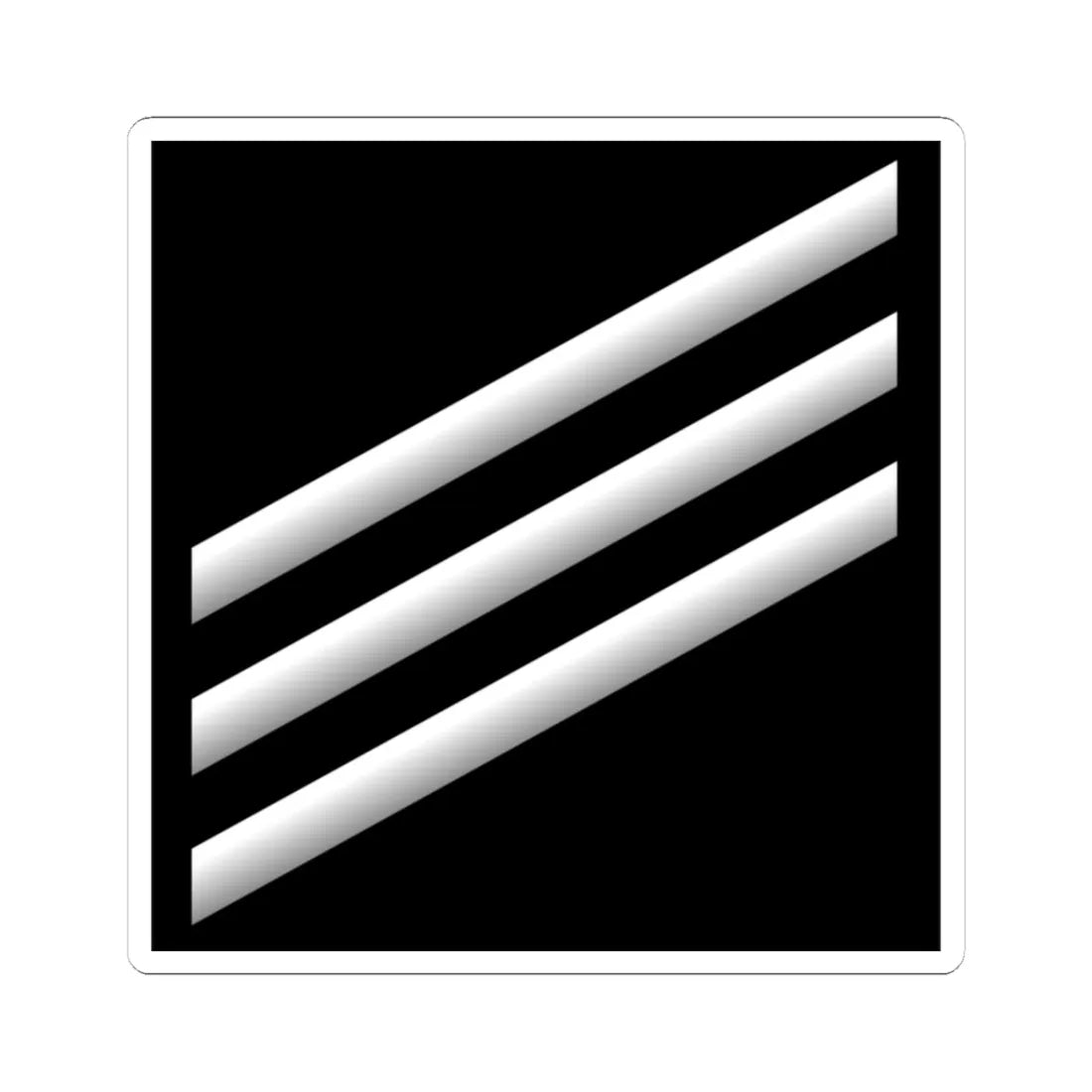 E3 SM USN (United States) (Military Rank) STICKER Vinyl Kiss-Cut Decal 3 Inch White - The Sticker Space
