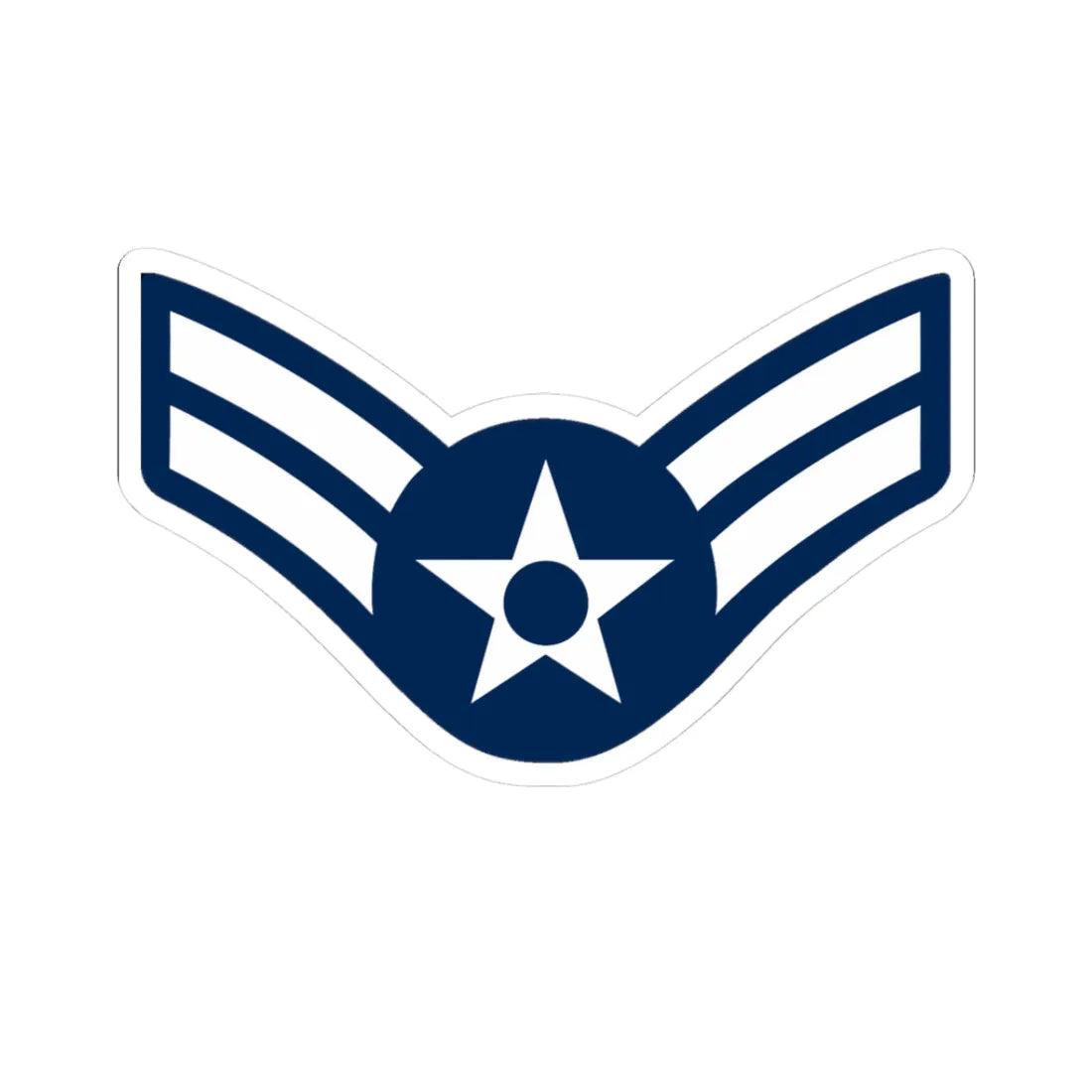 E3 USAF 1948 (United States) (Military Rank) STICKER Vinyl Kiss-Cut Decal 3 Inch White - The Sticker Space