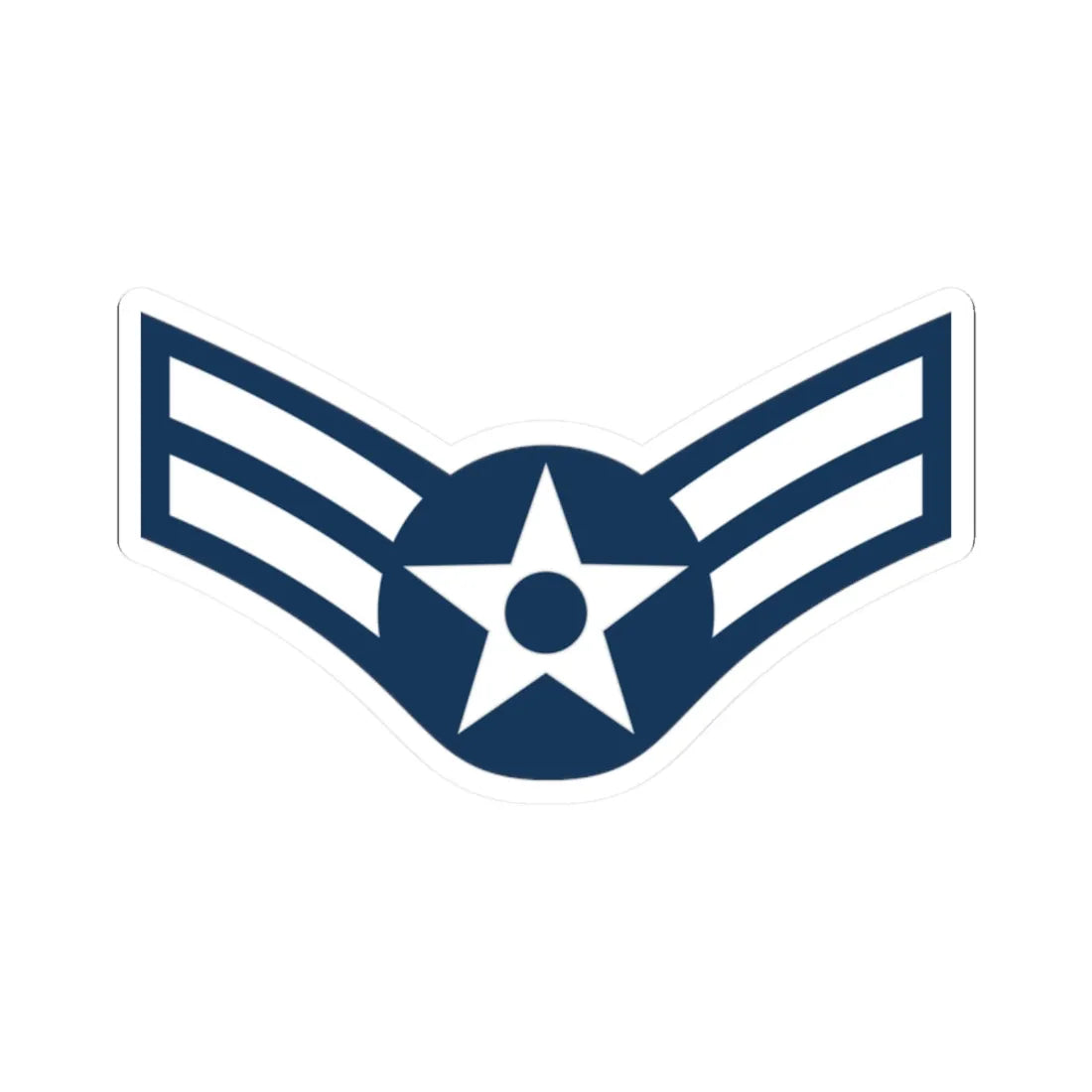 E3 USAF AM1 (United States) (Military Rank) STICKER Vinyl Kiss-Cut Decal 2 Inch White - The Sticker Space