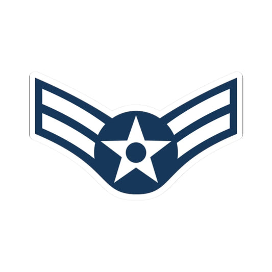 E3 USAF AM1 (United States) (Military Rank) STICKER Vinyl Kiss-Cut Decal 2 Inch White - The Sticker Space