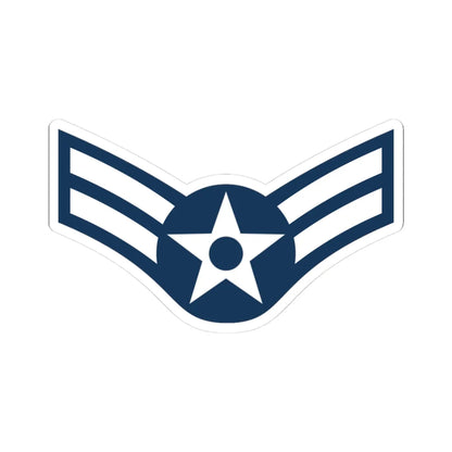 E3 USAF AM1 (United States) (Military Rank) STICKER Vinyl Kiss-Cut Decal 3 Inch White - The Sticker Space