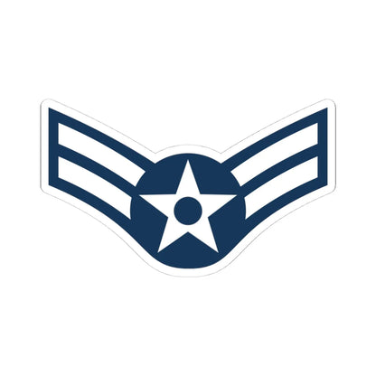 E3 USAF AM1 (United States) (Military Rank) STICKER Vinyl Kiss-Cut Decal 4 Inch White - The Sticker Space