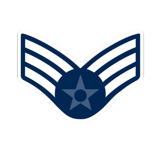 E4 USAF SAM 1976-1991 (United States) (Military Rank) STICKER Vinyl Kiss-Cut Decal 2 Inch White - The Sticker Space