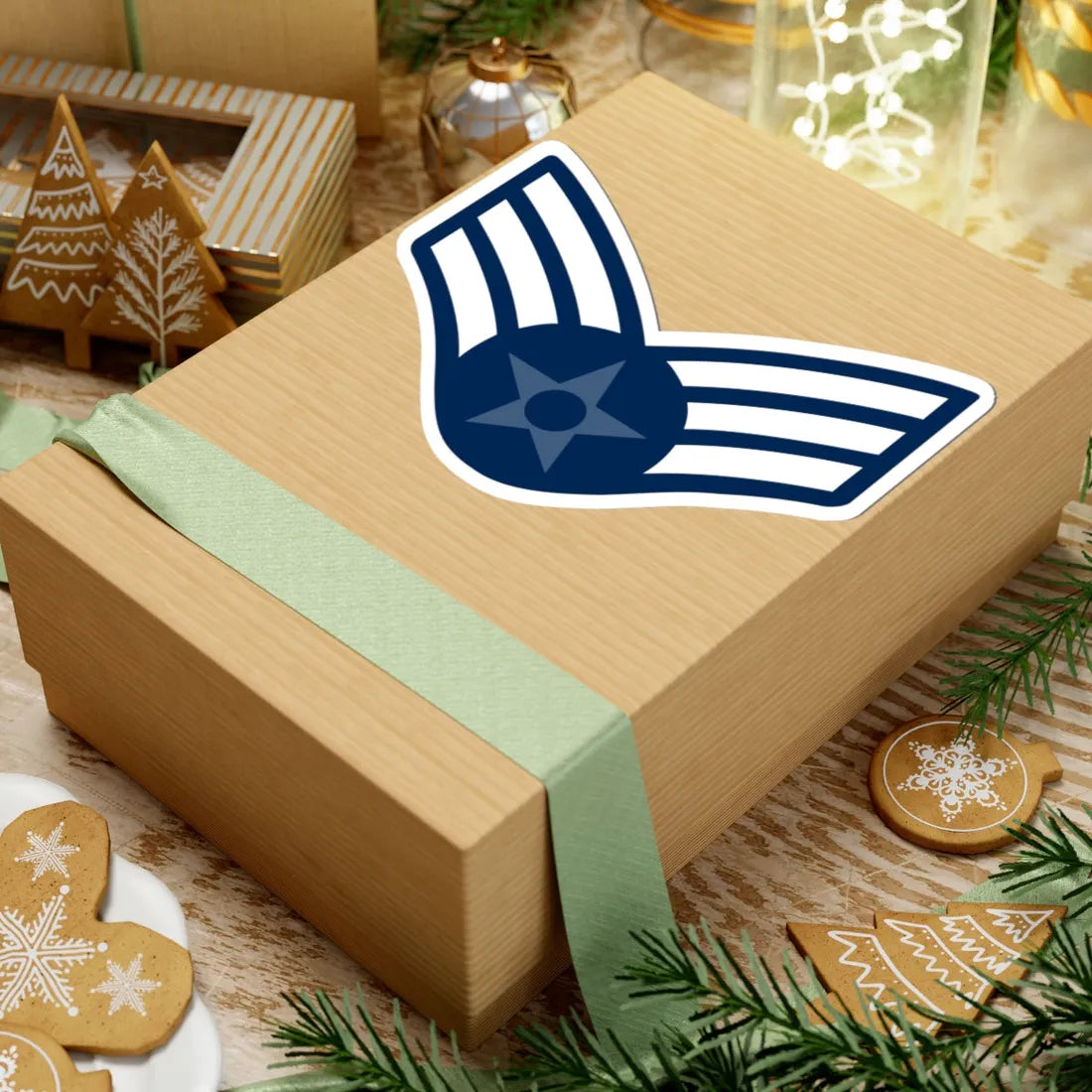 E4 USAF SAM 1976-1991 (United States) (Military Rank) STICKER Vinyl Kiss-Cut Decal - The Sticker Space