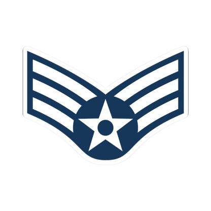 E4 USAF SAM (United States) (Military Rank) STICKER Vinyl Kiss-Cut Decal 2 Inch White - The Sticker Space