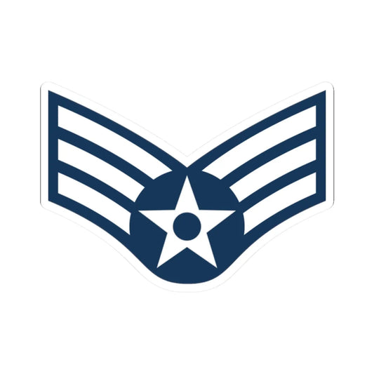 E4 USAF SAM (United States) (Military Rank) STICKER Vinyl Kiss-Cut Decal 2 Inch White - The Sticker Space