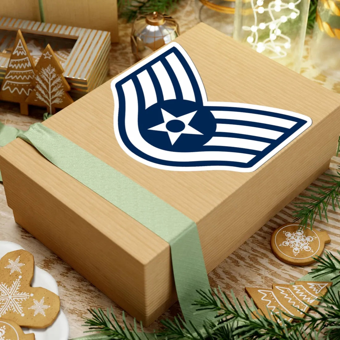 E5 USAF SSgt 1967-1991 (United States) (Military Rank) STICKER Vinyl Kiss-Cut Decal - The Sticker Space