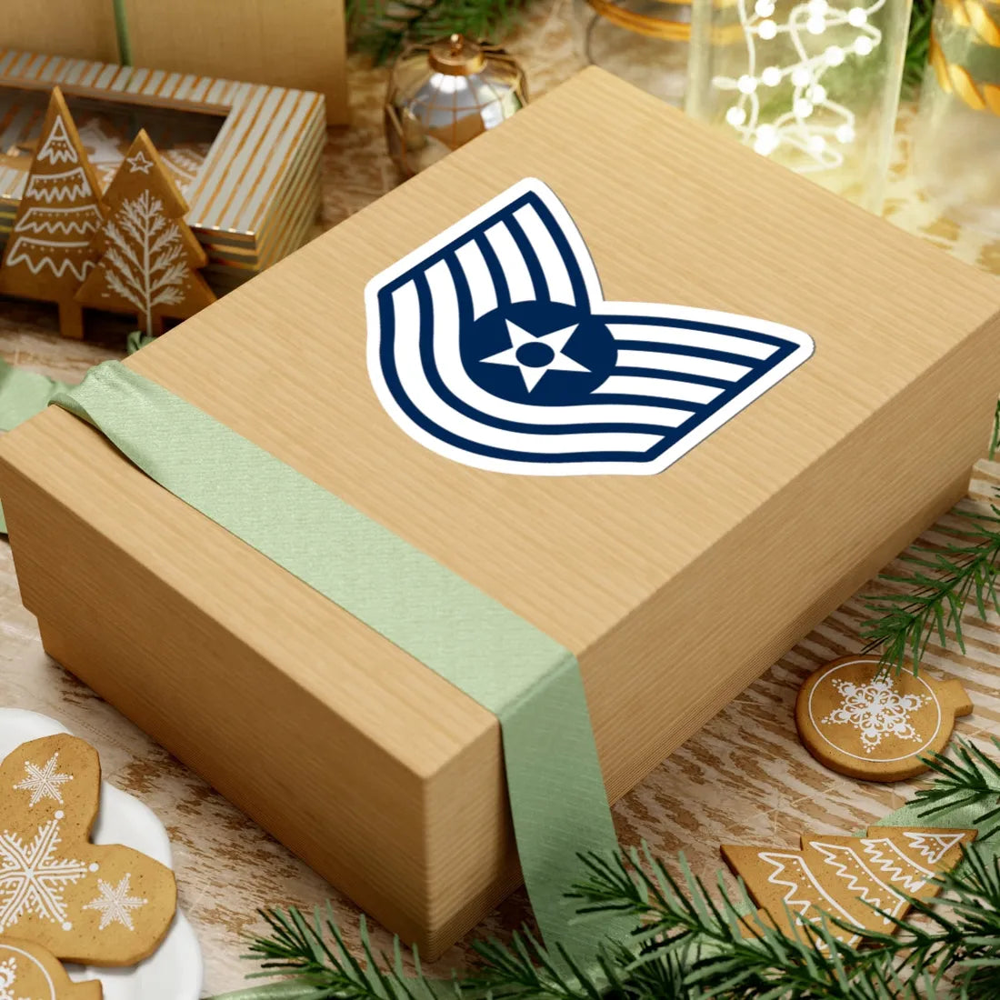 E6 USAF TSgt 1967-1991 (United States) (Military Rank) STICKER Vinyl Kiss-Cut Decal - The Sticker Space