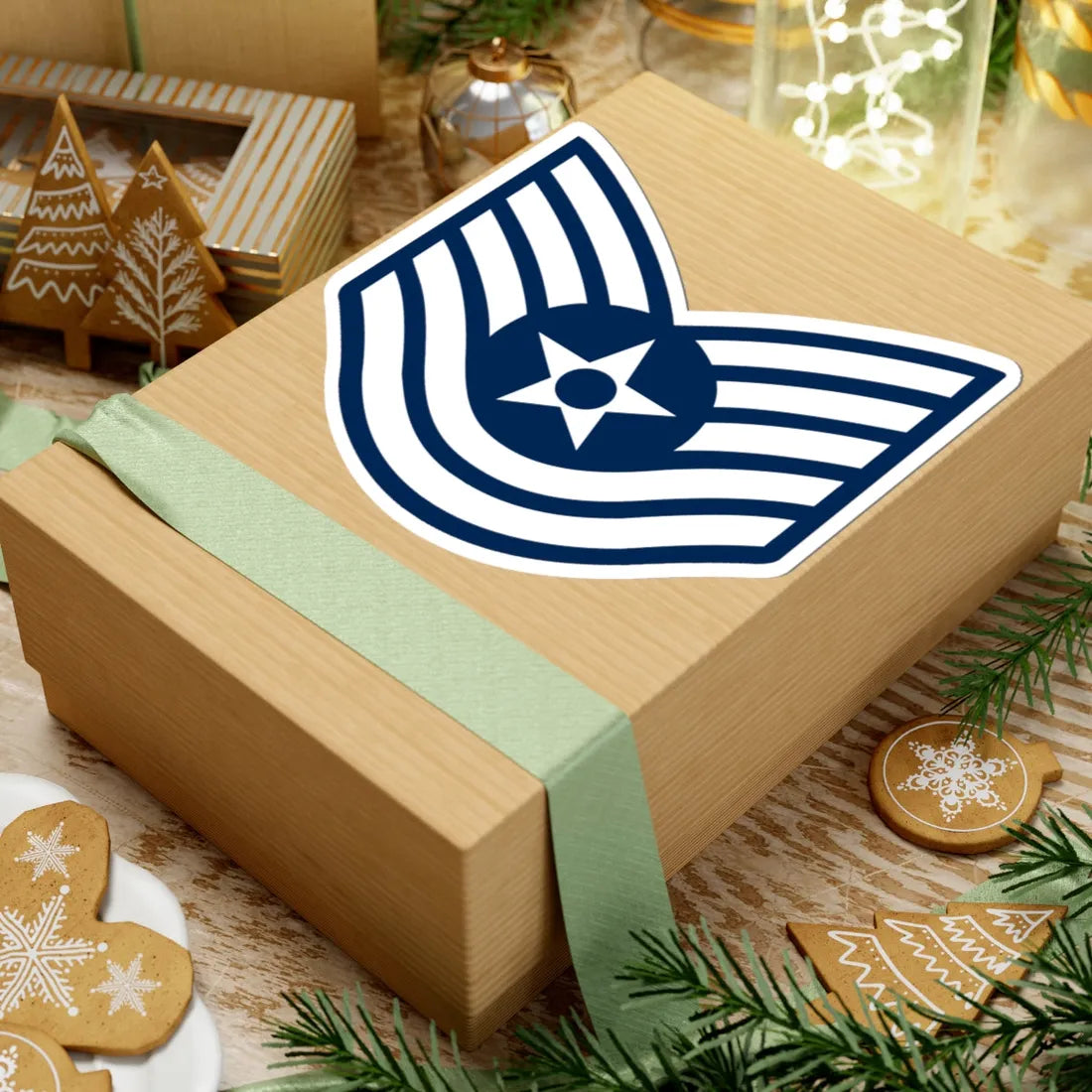 E6 USAF TSgt 1967-1991 (United States) (Military Rank) STICKER Vinyl Kiss-Cut Decal - The Sticker Space