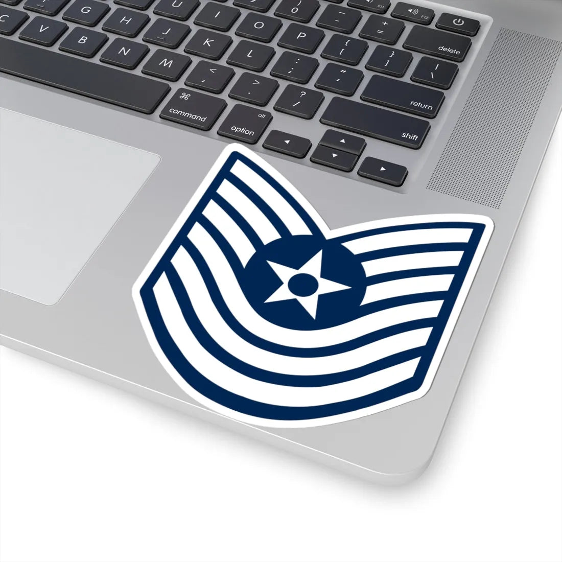 E7 USAF MSgt 1967-1991 (United States) (Military Rank) STICKER Vinyl Kiss-Cut Decal - The Sticker Space